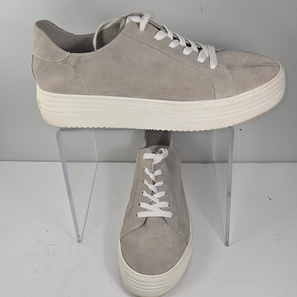 Crown Vintage Gamina Grey leather upper Platform Sneakers size 11 Women GAMINA
